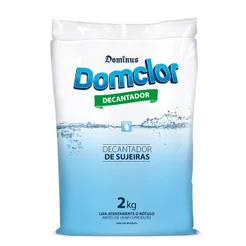 Decantador de Sujeiras para Piscina 2Kg Domclor Clarificante Reduz pH e Limpa a Água