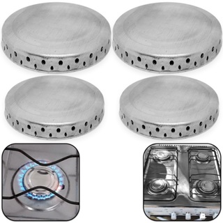 4 Tampas espalhadores de alumínio para Boca de Fogão Atlas Mônaco, 2 pequenas/ 2 Grandes em Oferta na Shopee