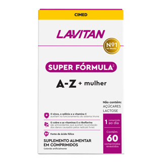 Lavitan Super Fórmula Multivitamínico A-Z Mulher 60 comprimidos