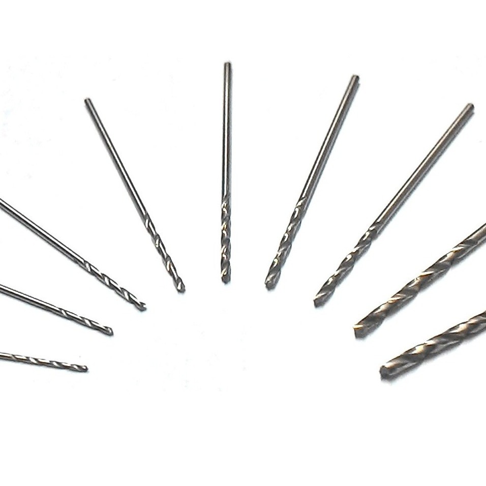 2 Brocas Hss Aço Rapido  0,2 A 2,0mm Injetor Mecanica Plastimodelismo Escolha sua medida Para Madeira Metal