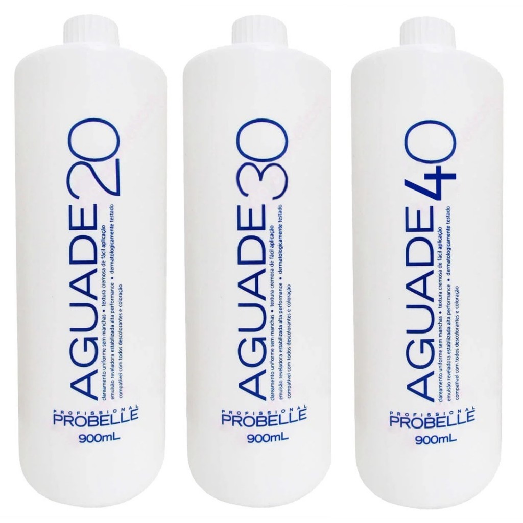 Água Oxigenada de 20 / 30 / 40 Volumes 900ml Probelle ( somente 1 und )