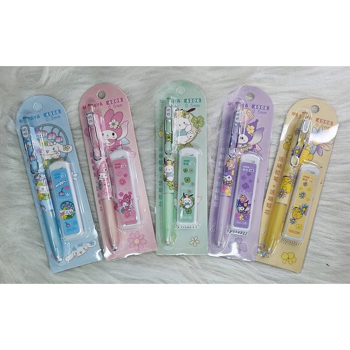 Kit lapiseira, grafite - turma Hello Kitty em Oferta na Shopee