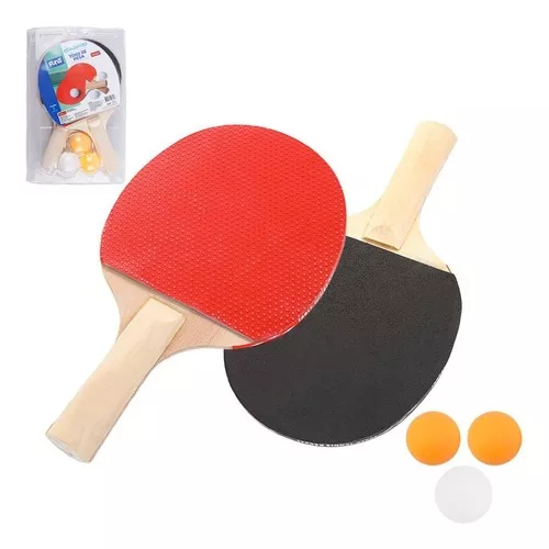 Raquete Tenis De Mesa Ping Pong + 3 Bolinhas Profissional