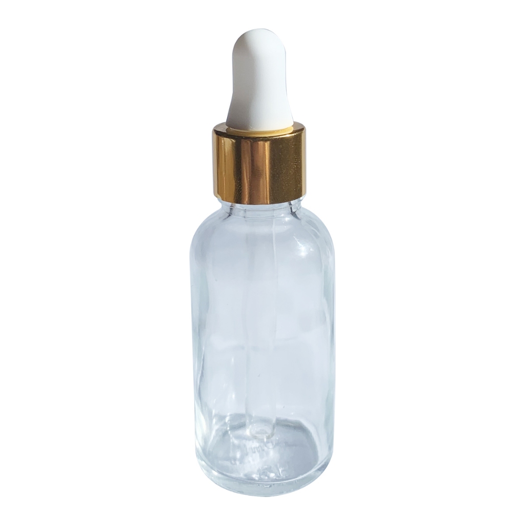 Conta Gotas De Vidro Cristal 20ml Tampa Luxo (10 Unidades)