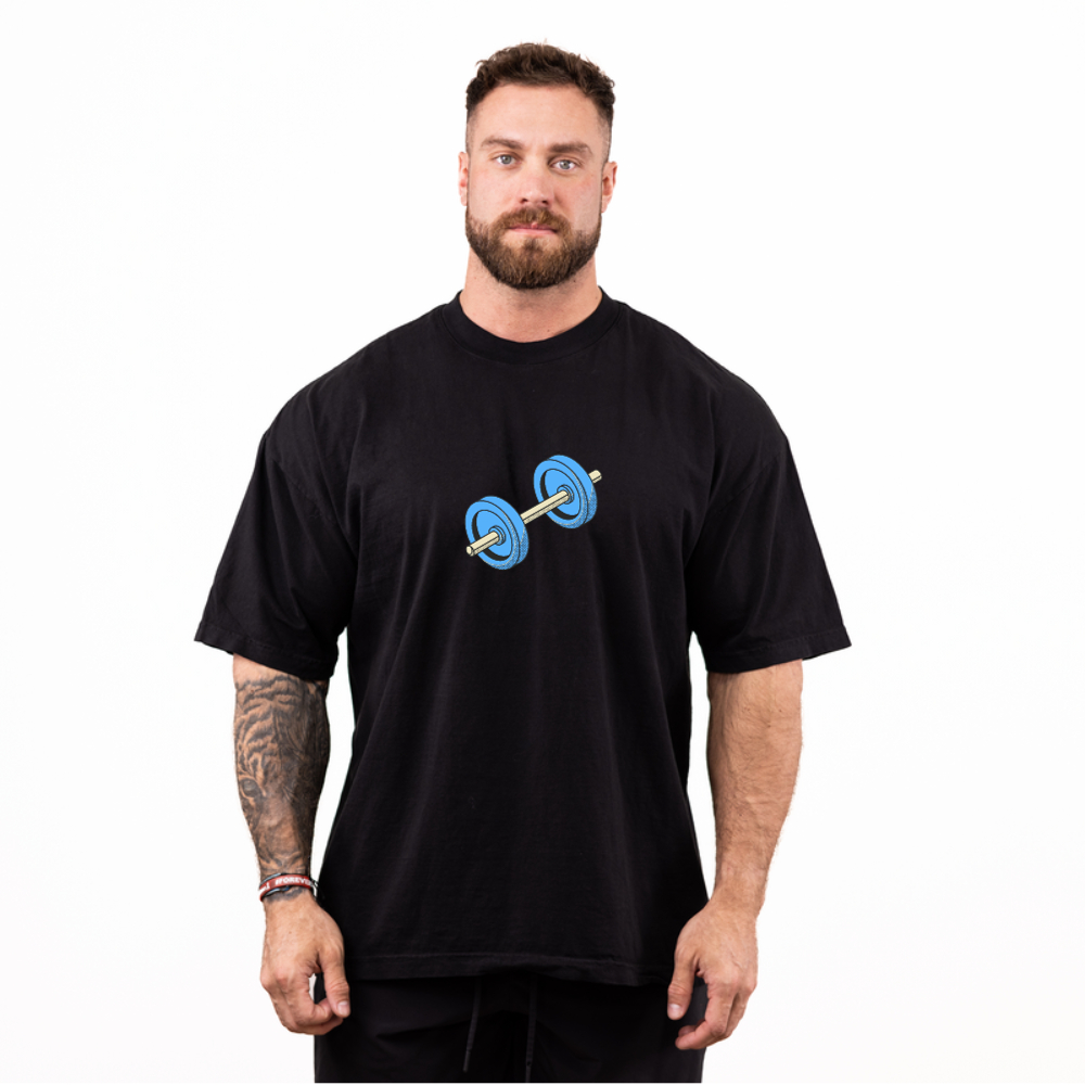 Camisa Oversized Grande Academia Musculação 100 % algodão Fit Lançamento