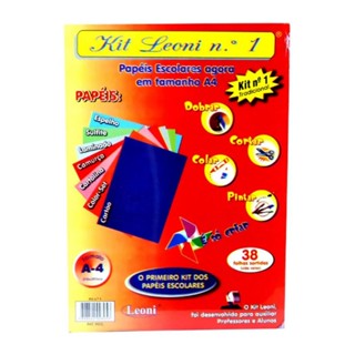 Kit Leoni A4 numero 1 com 38 folhas - material escolar - lista de material