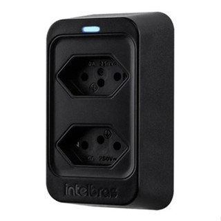 Tomada De Proteção Contra Surtos Elétricos Intelbras Eps 302 Preto
