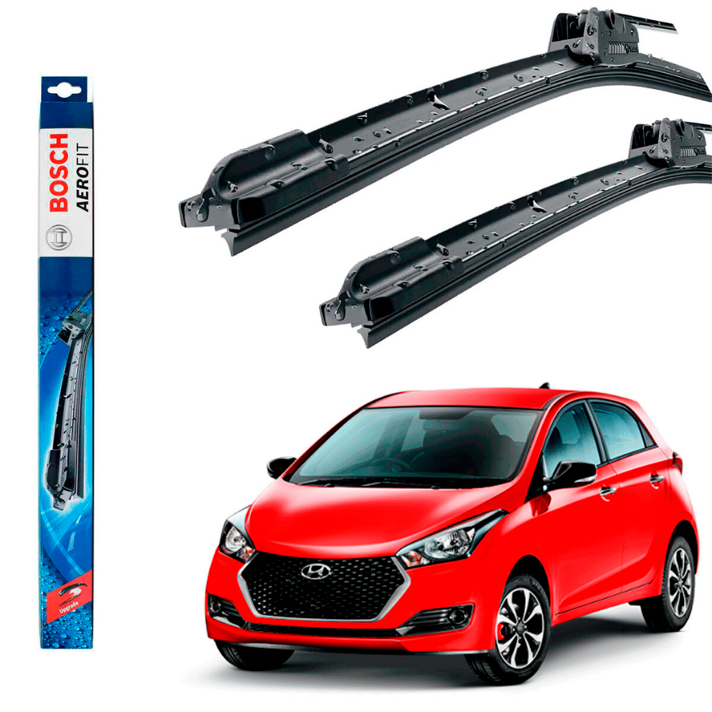 Jogo Palheta Dianteira Limpado Para-brisa Bosch Hyundai Hb20s Hb20x Modelos 2012 Até 2019 HB20 HB 20 em Oferta na Shopee