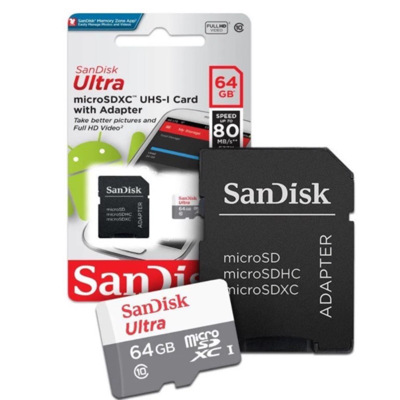 Cartão De Memória Sandisk SD Ultra A1 8GB 16GB 32GB 64G 48M S para celular Microsd Card NOVO