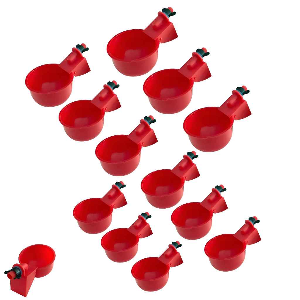 Kit 12 Bebedouro Para Aves Controle Automatico Nivel de Agua Ideal Para Galinheiro Fazenda Gaiola