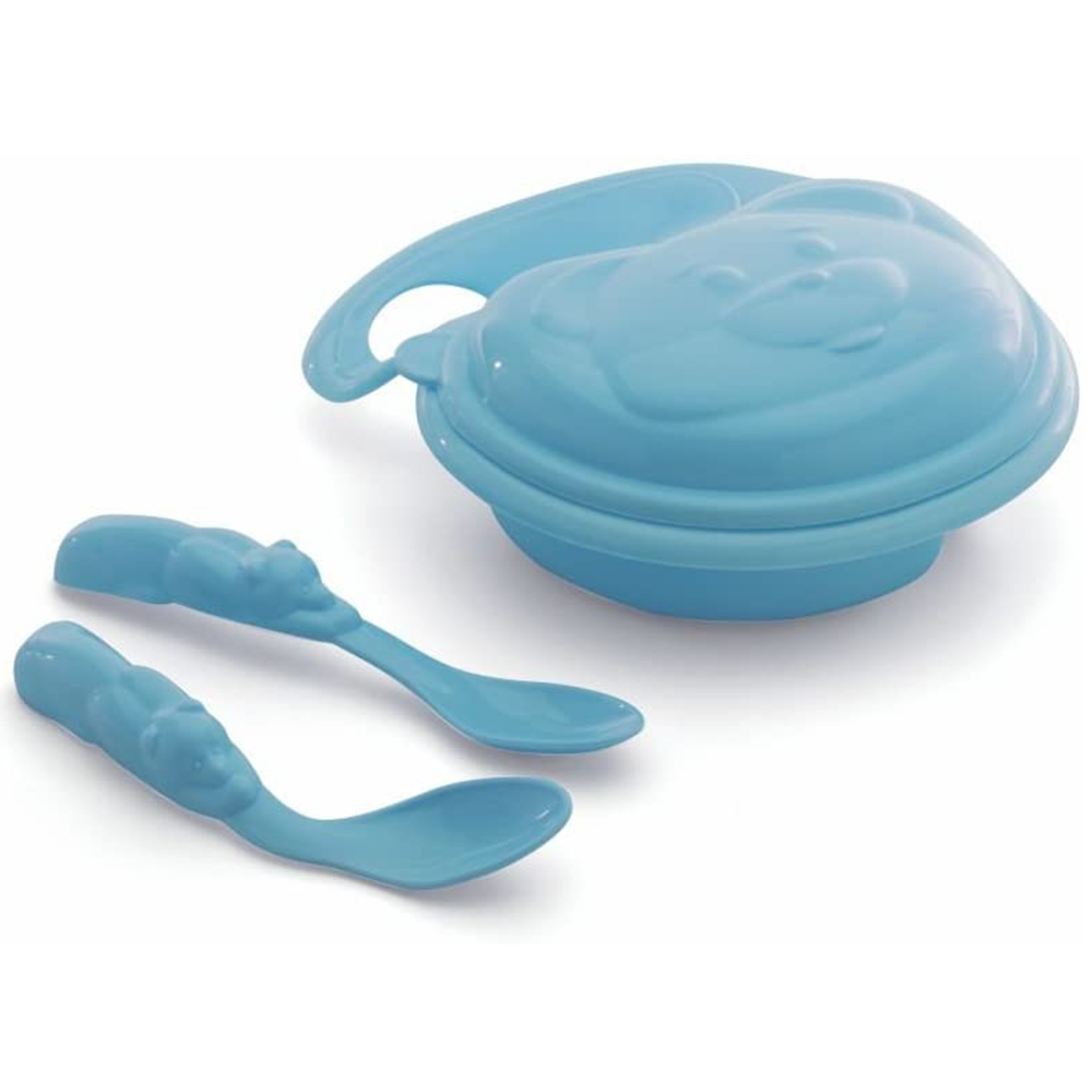 Kit Papinha Urso 3 Peças Para Bebê Alimentação Menina Menino