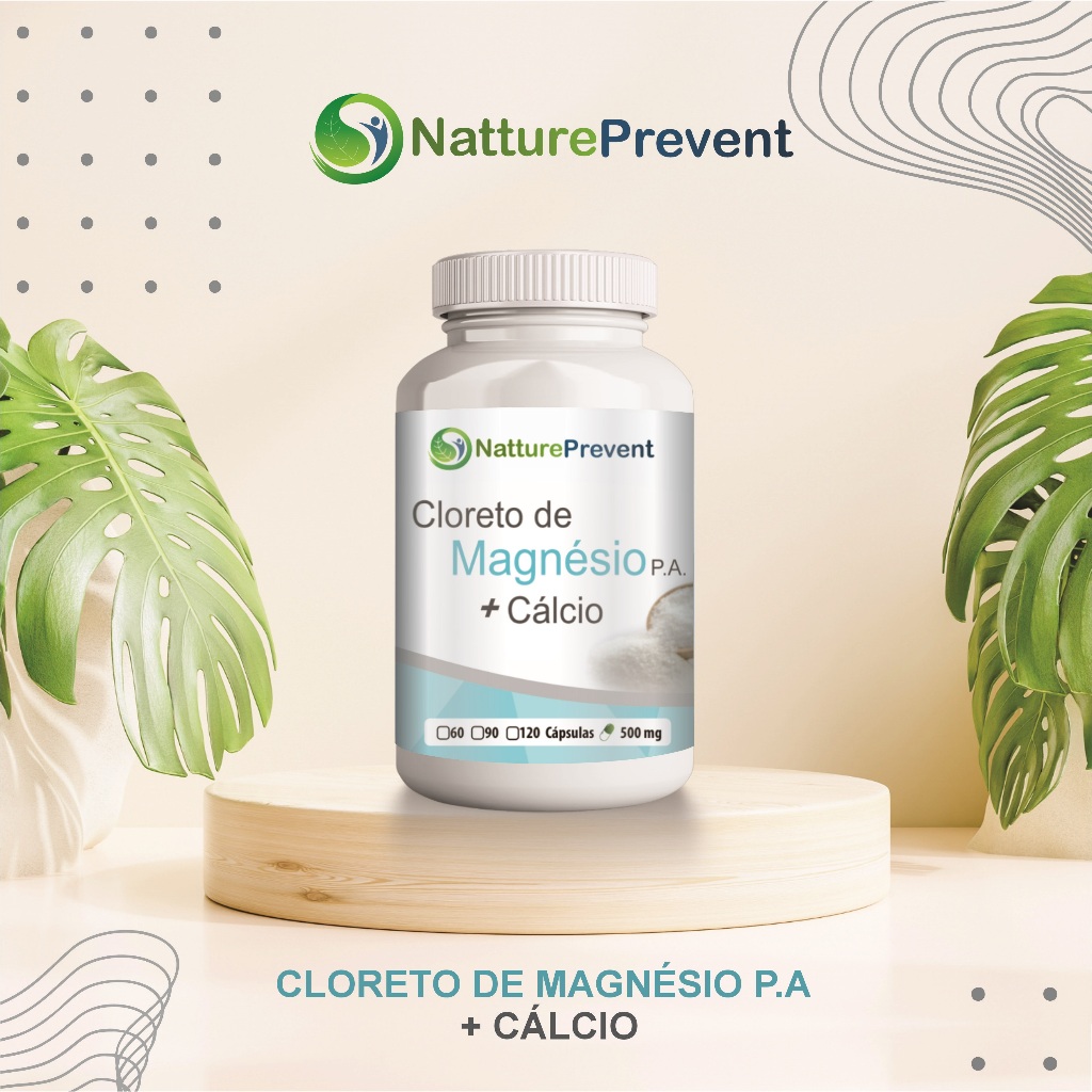 VidaReal Magnésio CálcioCaps 60 / 90 / 120 Cápsulas 500mg - suplemento alimentar natural