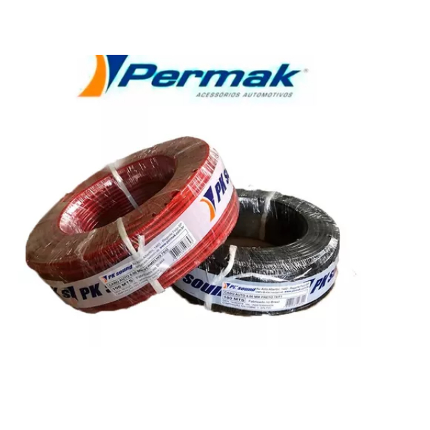 Fio Automotivo Permak 0,50mm  Rolo de 100 metros