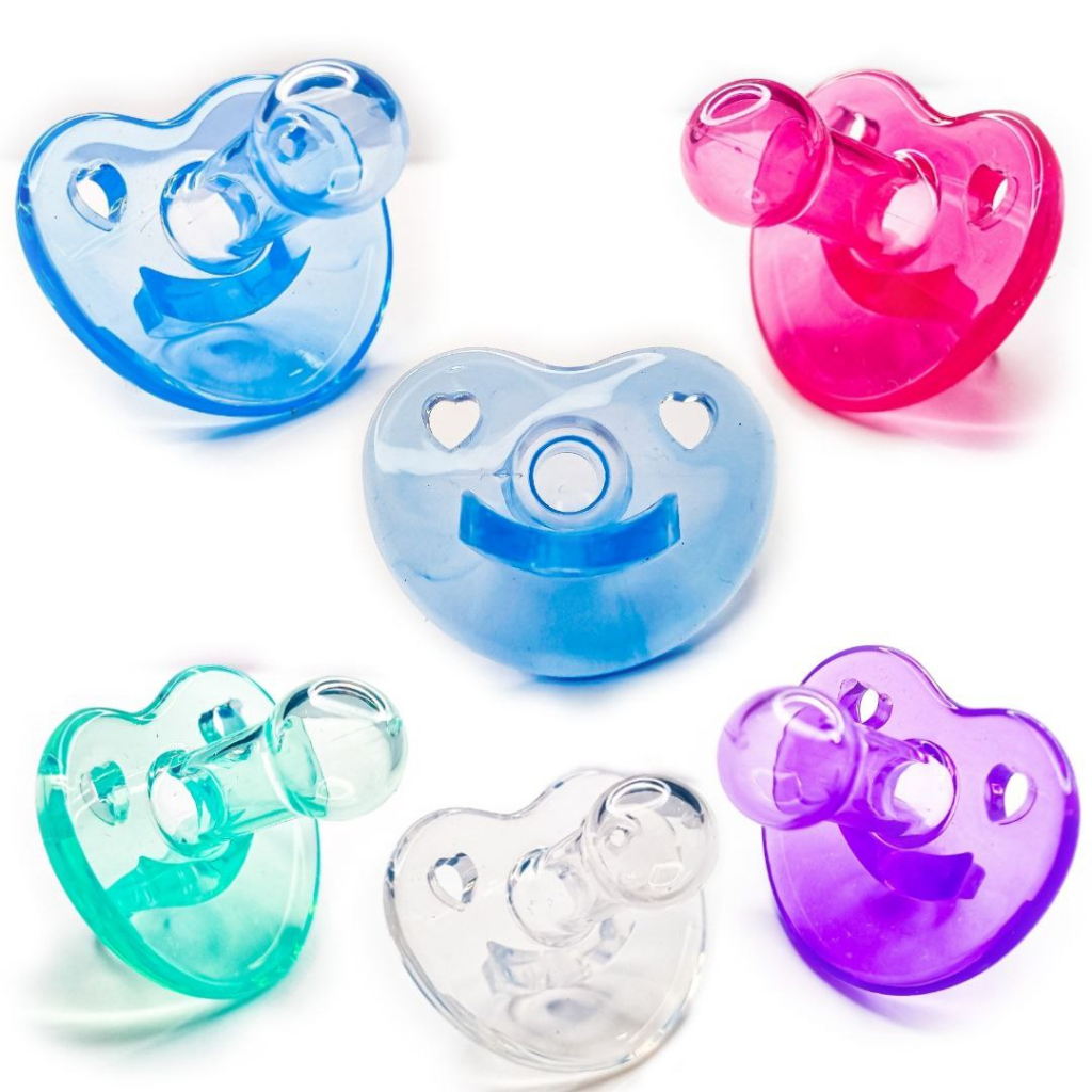 Chupeta Para Bebê Bico Redondo 100% Silicone, Menina e Menino tamanho 2 Fase 2 Diversas Cores (0128) em Oferta na Shopee