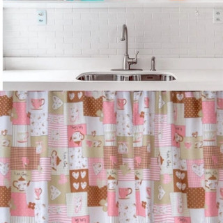 Cortina De Pia Estampada 1,40 X 0,80 Decoração De Cozinha