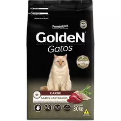 Ração Golden Gato Castrado Carne e Arroz 3 kg