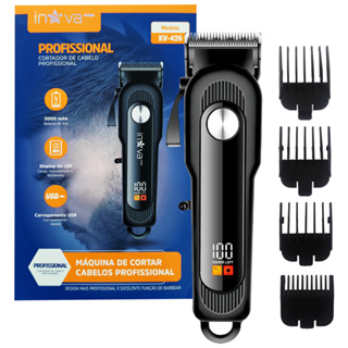 Máquina Aparadora Profissional Barbeador Cabelos Barba em Oferta na Shopee