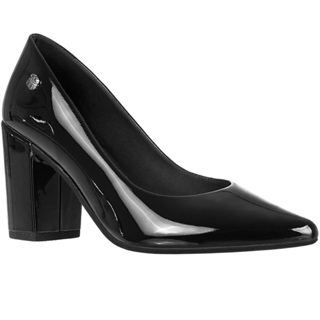 Sapato Feminino Scarpin Bico Fino Salto Alto Grosso Bloco em Oferta na Shopee