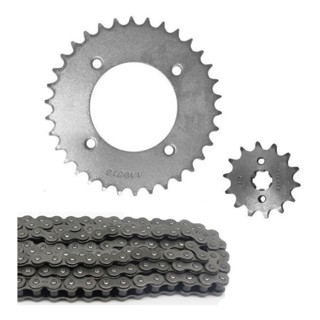 Kit Transmissão Relação Pop 100 2007 Ate 2015 Biz 125 2006 Até 2022 Modelo Original
