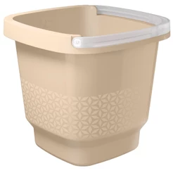 Balde de Plástico 8,5L com Alça UZ409-CAP UZ Cappuccino