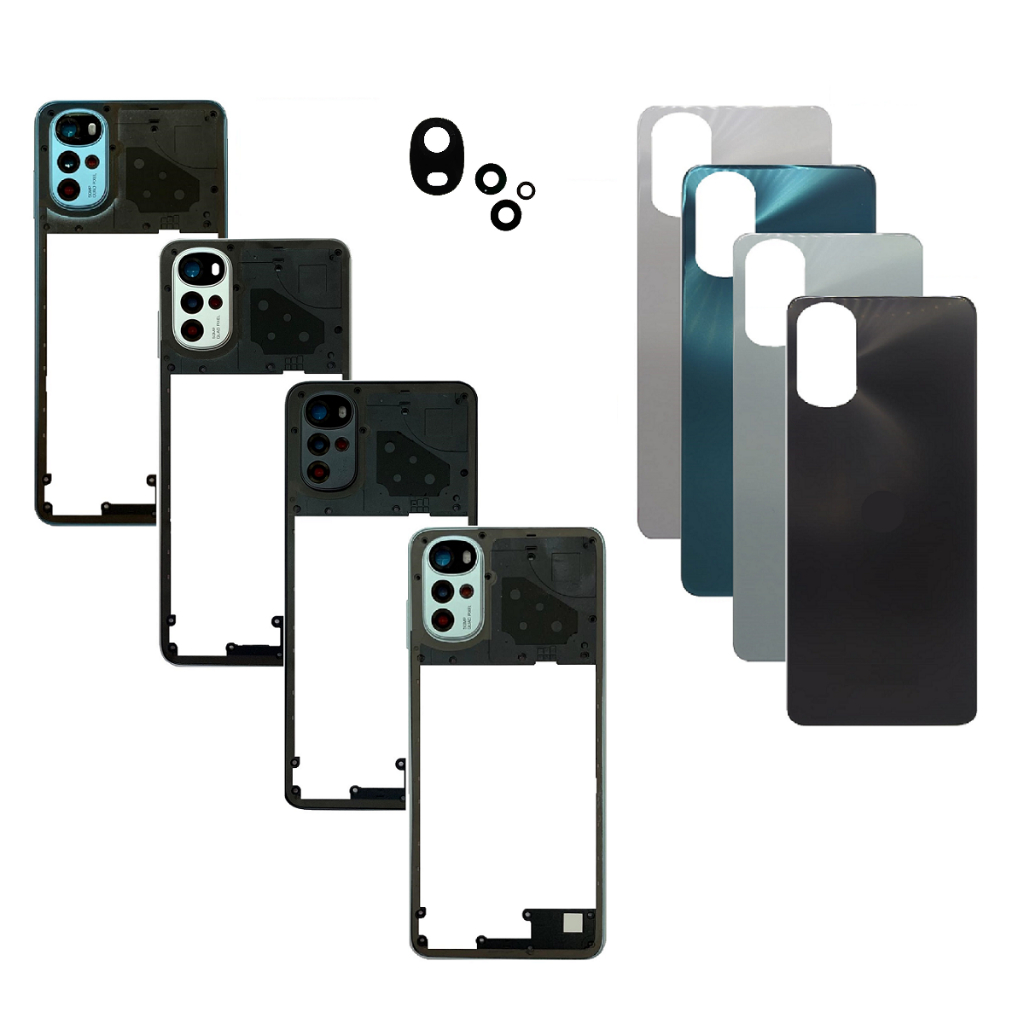Carcaça Aro Lateral Tampa Lente Compatível Moto G22 Xt2231
