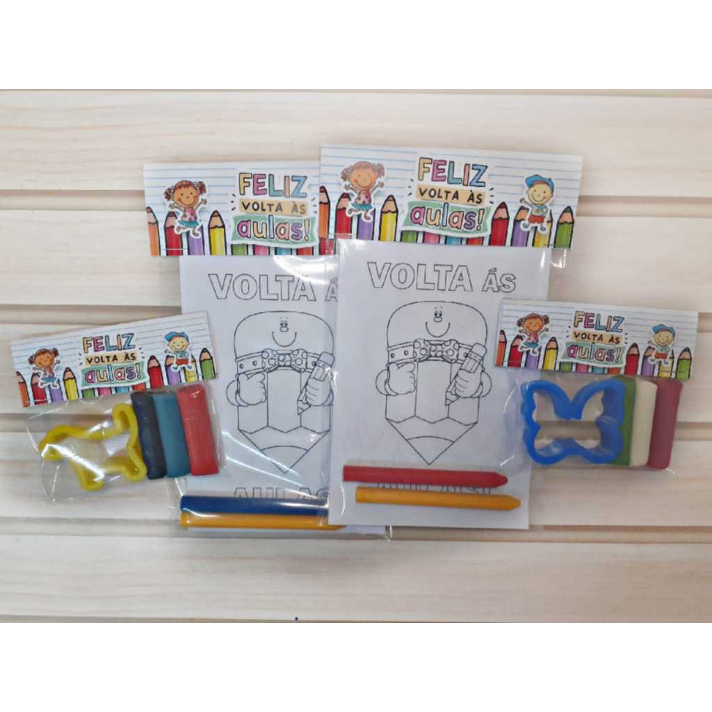 Kit Lembrancinha Mimo Volta as Aulas ou Despedida Boas Festa - Elaboramos Arte Qualquer Te...