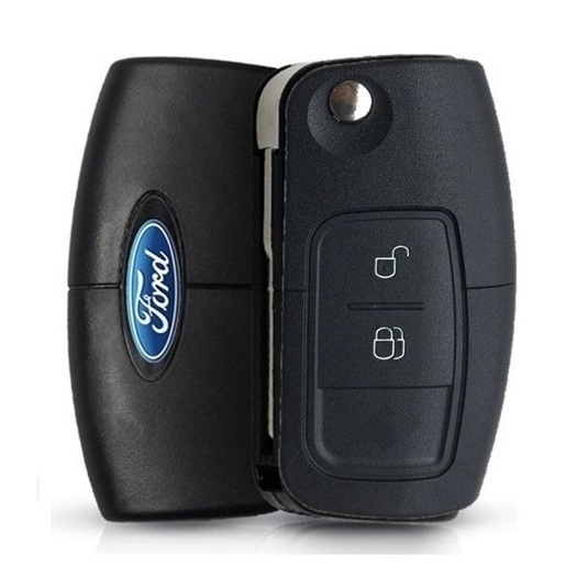 Carcaça Chave Canivete Ford Focus New Fiesta Ecosport 2 Botões com Lâmina Pantográfica