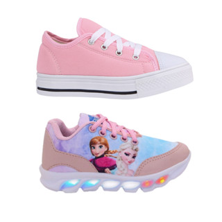 Kit 2 Tenis Infantil Escolar Casual Passeio Menina Feminino Promoção