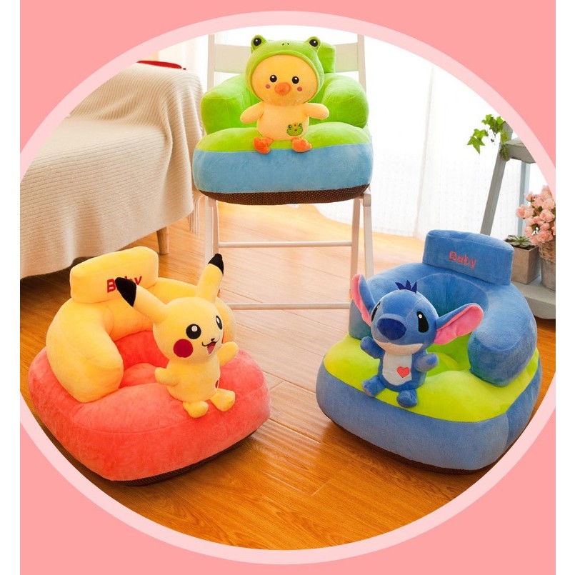 Bebê Almofada Personagem de Montar Assento Infantil Mini Cadeira Alimentação Com Cinto