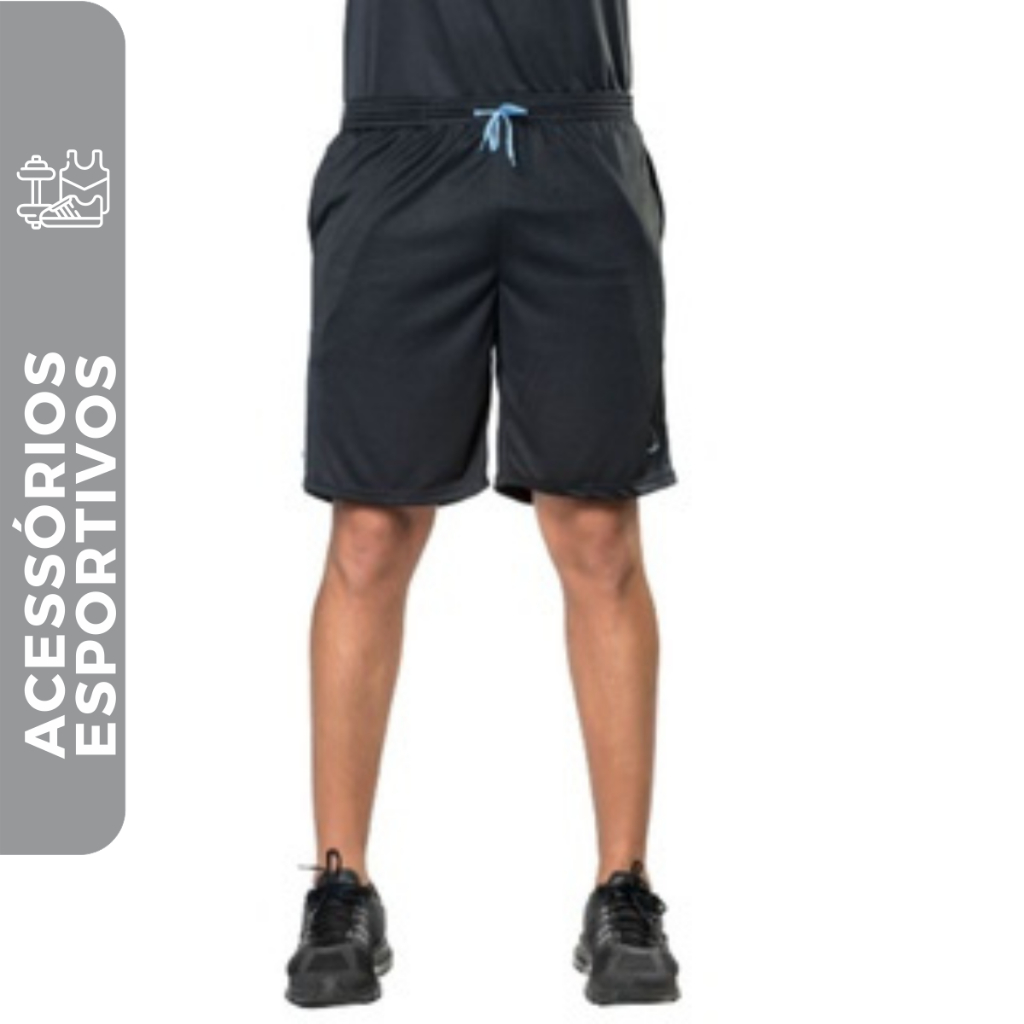 Short Masculino Academia Futebol Esportivo Elite com Bolsos