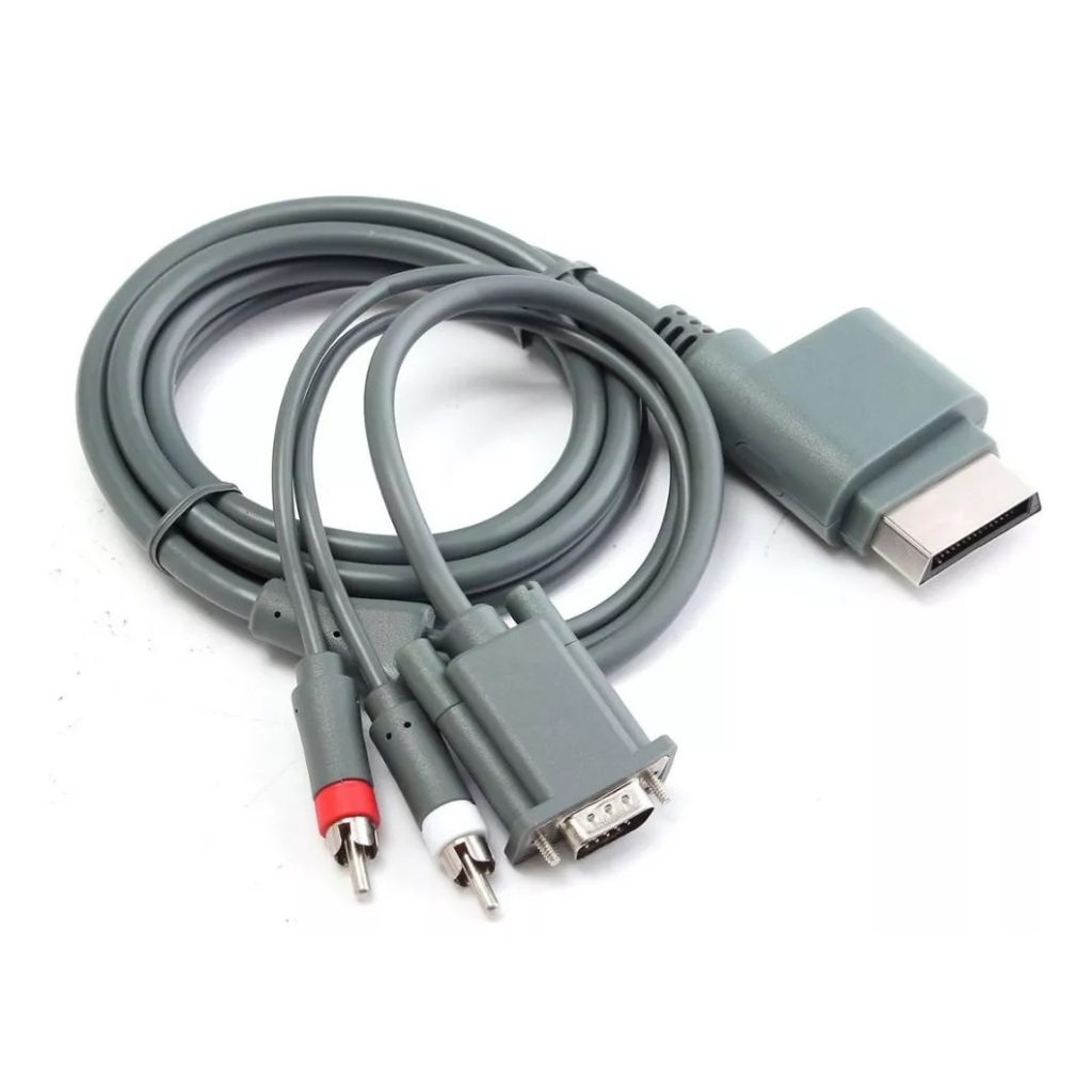 Cabo Vga Compatível Com Xbox 360 Fat/slim Ligue Em Monitores