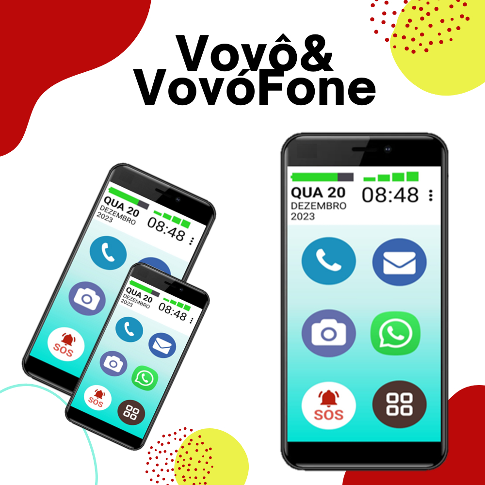 Detalhes do Celular Para Idoso Vovô&Vovófone 32gb Redes Sociais Zap Botão Sos