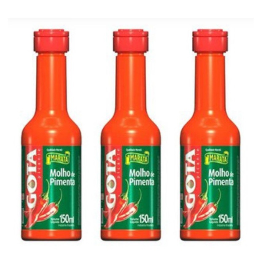 Molho de Pimenta Gota 150 ml kit com 3 unidades