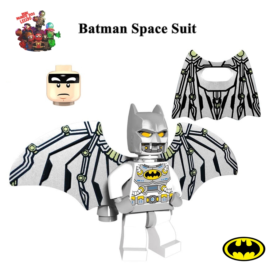 Batman Com Traje Espacial Space Batman Death Knight Miniatura de coleção Minifigure Lig J