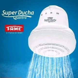 Chuveiro Super Ducha Fame 4 Temperaturas Branco - 220v 6800w - Fame em Oferta na Shopee