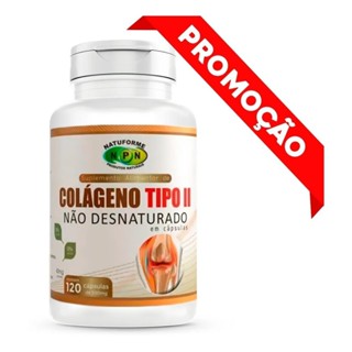 Colágeno Tipo 2 para Articulação Cartilagem Joelho Juntas Não Desnaturado Não Hidrolisado 120 cápsulas