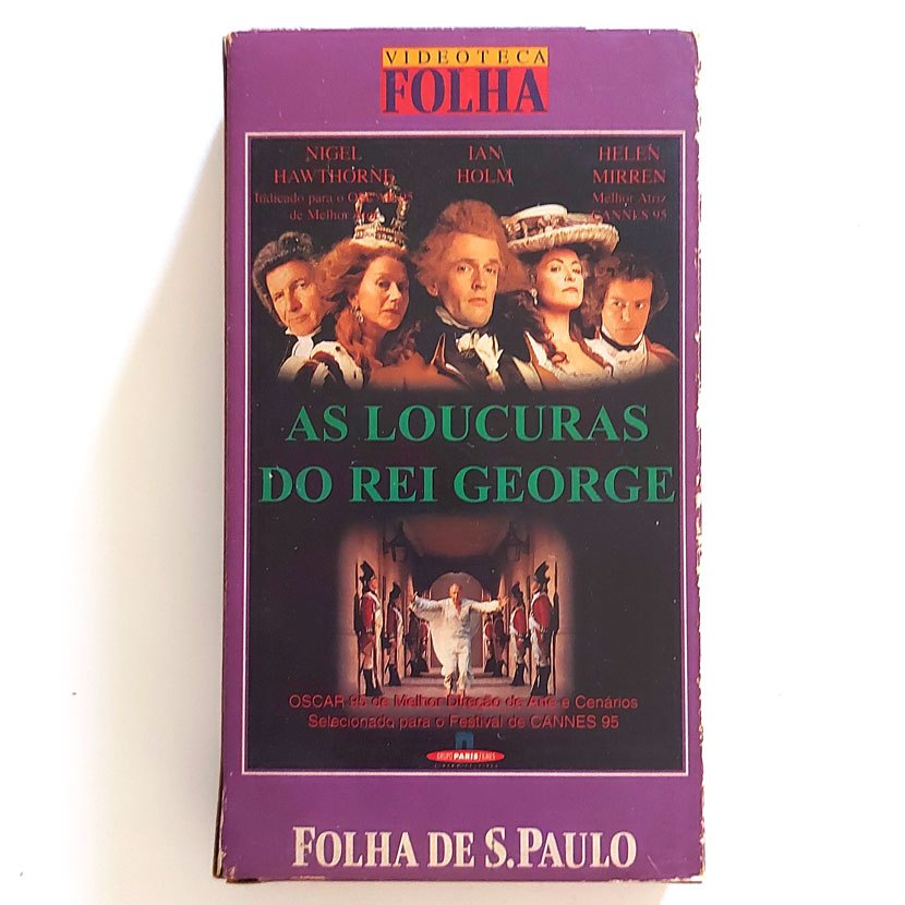 Vhs As Loucuras Do Rei George - Coleção Videoteca Folha 1994