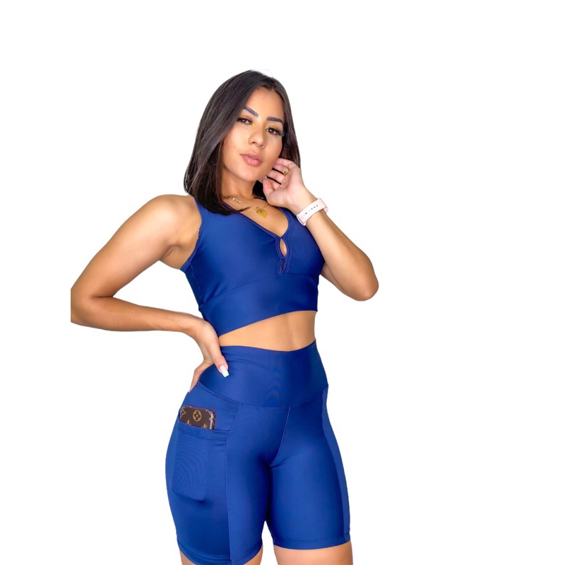 1 conjunto bermuda com bolso