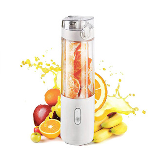 Mini Liquidificador Potente 40W com Copo de Vidro Borossilicato 500ml Portátil e 6 Lâminas OS F-6062