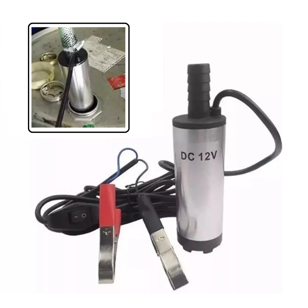 Bomba Eletrica Submersa Óleo Diesel Agua Transferência 12v