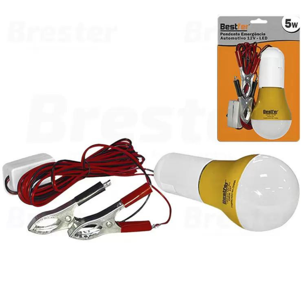 Luz De Emergência Lâmpada De Led Automoveis 12v Para Bateria Veicular Bestfer BFH1681