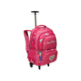 Mochila Escolar Rodinhas Feminina Notebook Juvenil Resistente