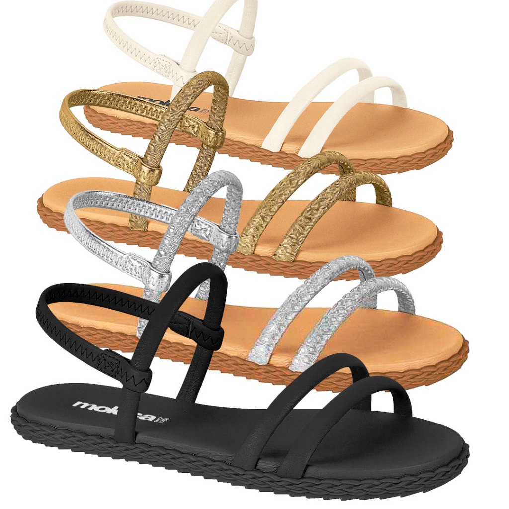 Sandalia Feminina Rasteirinha Moleca 5452128 - Women Shoes