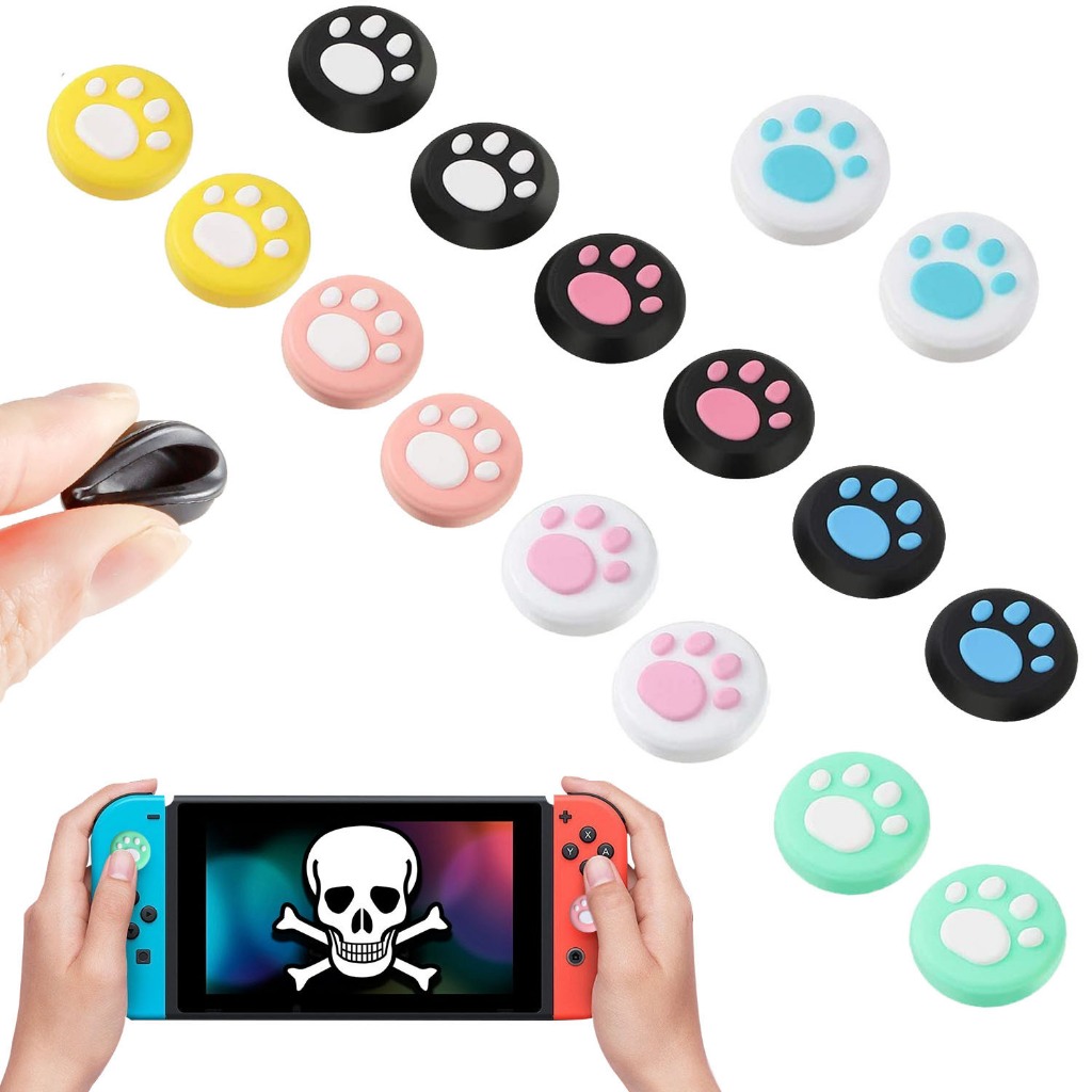 Par de Grip Pata de Cachorro para controle nintendo switch JoyCon Ótima qualidade