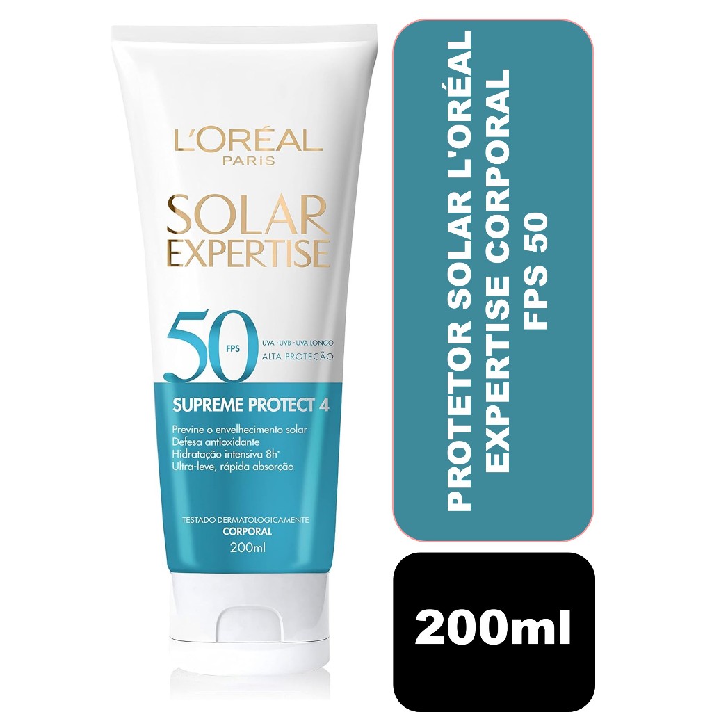 Protetor Solar L'Oréal Expertise Corporal 200ml FPS 50