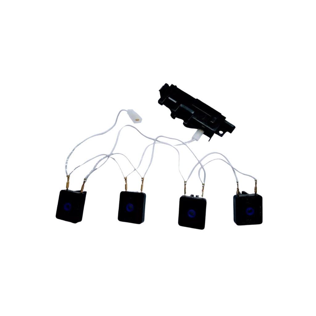 Interruptor + Chicote + Usina Fogão Cooktop Fischer 4 Bocas