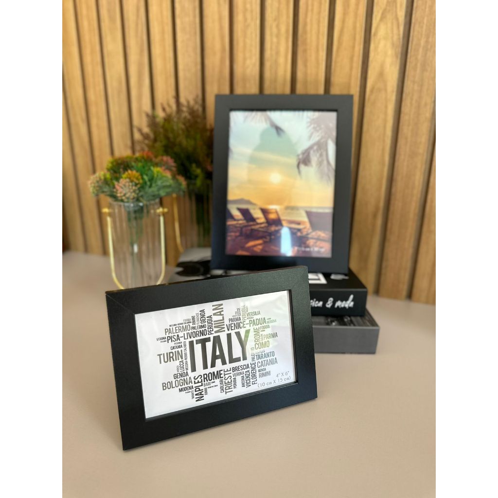 Porta retrato Black FWB Desing porta fotos em Oferta na Shopee