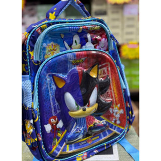 Mochila do Sonic para viagens, bolsa escolar voltas aulas mochila infantil personagens