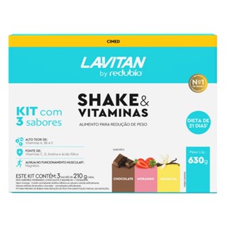 Kit Redubío Lavitan Shake Dieta De 21 Dias Com 3 Sabores Cimed 630g ®
