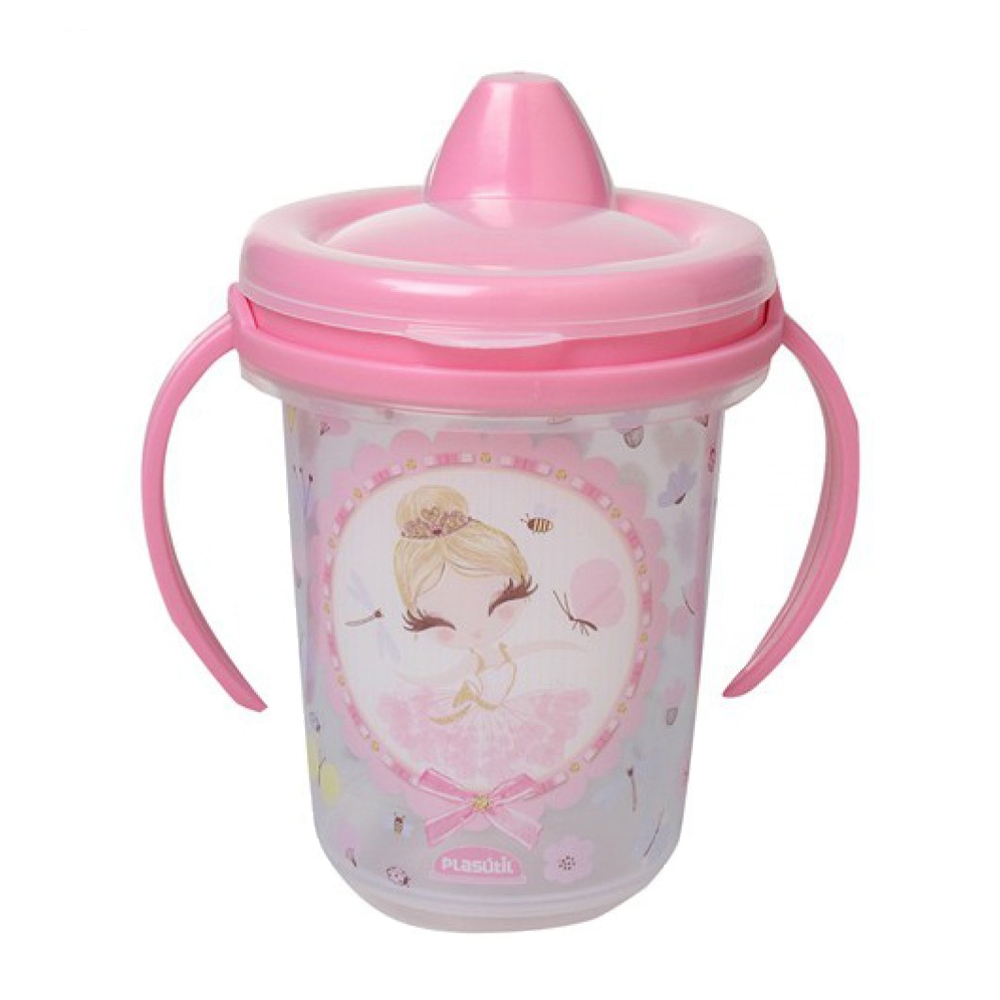 Copo Com Alça Estampas Sortidas Menina Menino Plasútil Baby